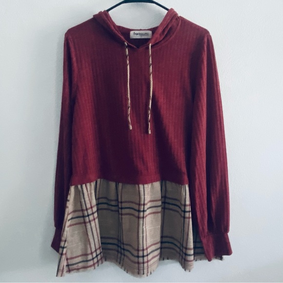 Impressions plaid hoodie sweatshirt - Picture 2 of 8